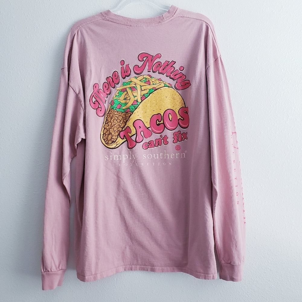 Simply Southern Theres Nothing Tacos Can't Fix Long Sleeve Shirt